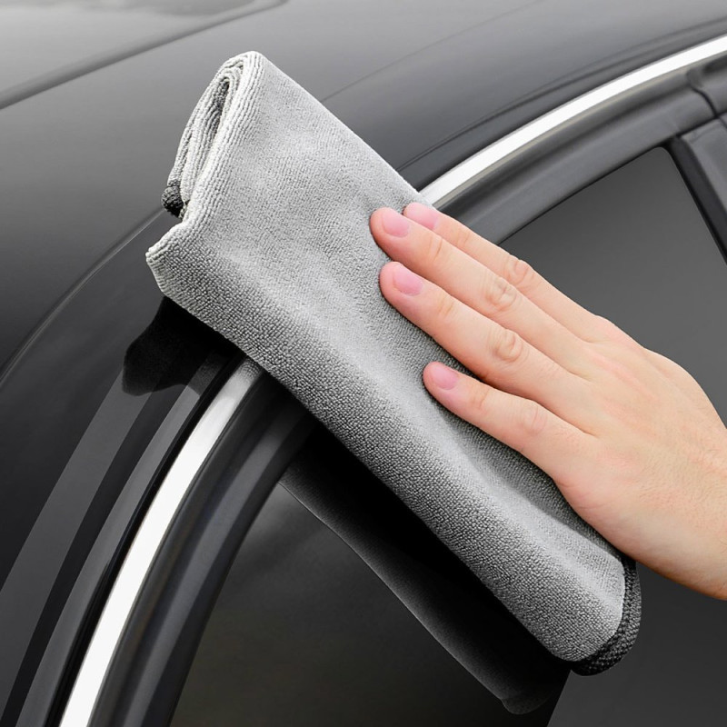 Mikropluošto automobilinis rankšluostis mikropluošto 40x80cm pilkos spalvos
