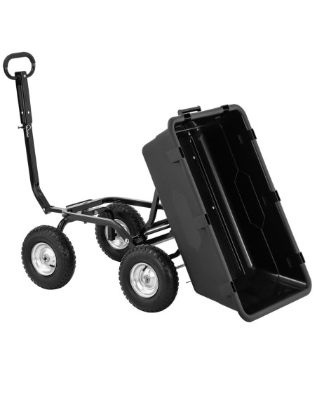 Vežimėlio sodo savivarčio transportas pakreipiamas iki 550 kg keliamosios galios 150 litrų Vežimėlio sodo savivarčio transportas pakreipiamas iki 550 kg keliamosios galios 150 litrų