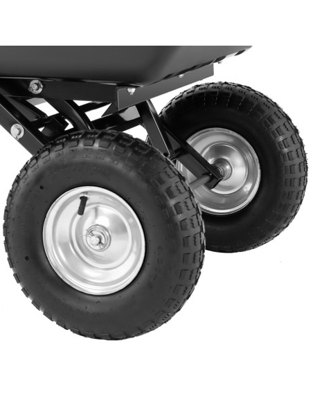 Vežimėlio sodo savivarčio transportas pakreipiamas iki 550 kg keliamosios galios 150 litrų Vežimėlio sodo savivarčio transportas pakreipiamas iki 550 kg keliamosios galios 150 litrų