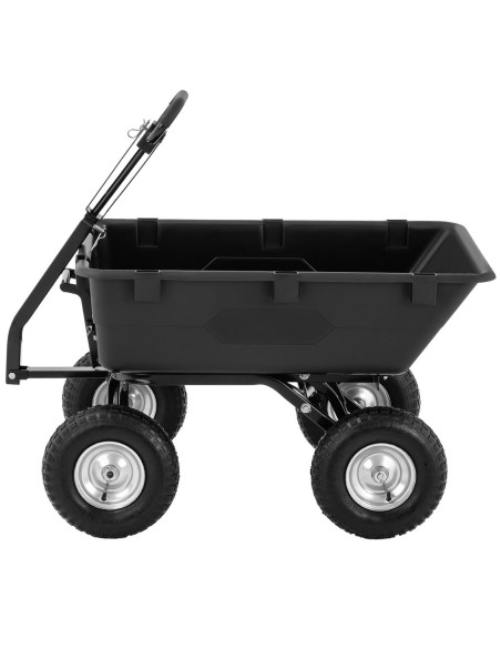 Vežimėlio sodo savivarčio transportas pakreipiamas iki 550 kg keliamosios galios 150 litrų Vežimėlio sodo savivarčio transportas pakreipiamas iki 550 kg keliamosios galios 150 litrų