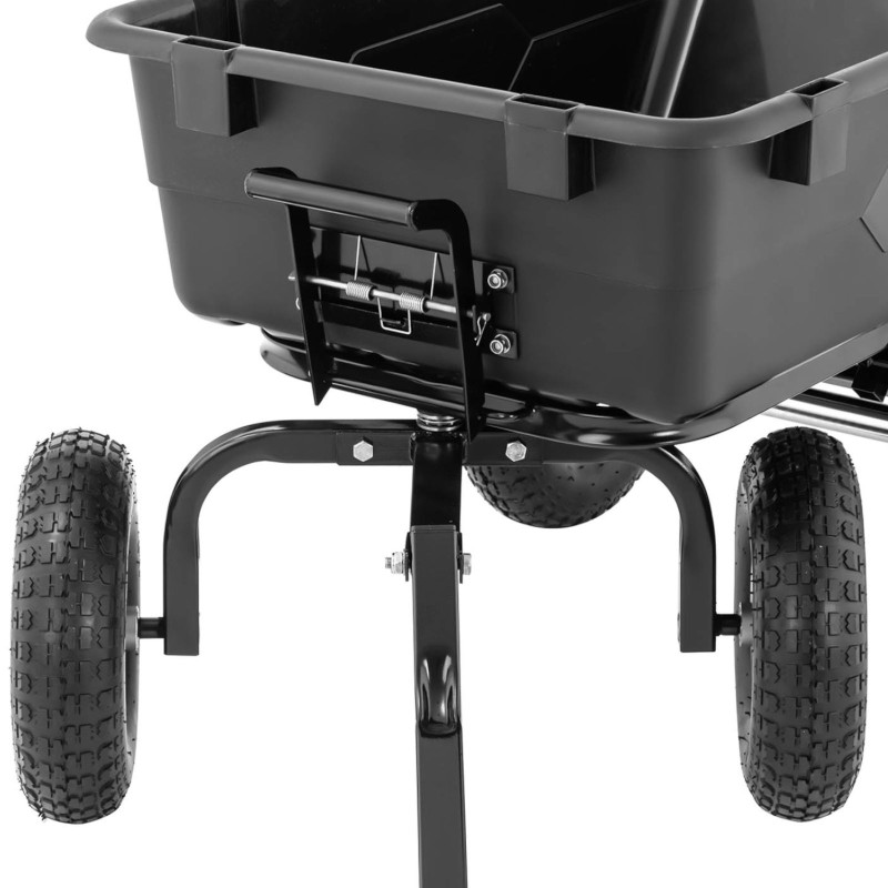 Vežimėlio sodo savivarčio transportas pakreipiamas iki 550 kg keliamosios galios 150 litrų