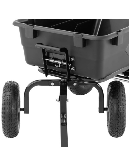 Vežimėlio sodo savivarčio transportas pakreipiamas iki 550 kg keliamosios galios 150 litrų Vežimėlio sodo savivarčio transportas pakreipiamas iki 550 kg keliamosios galios 150 litrų