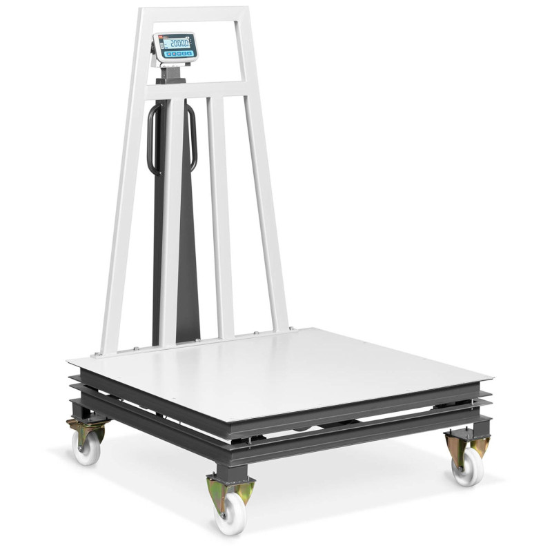 Kalibruotos mobiliojo sandėlio platformos svarstyklės 2000/1 kg 120x120 cm LCD