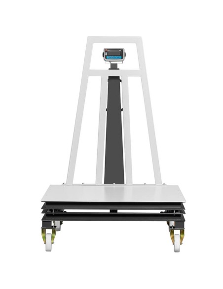 Kalibruotos mobiliojo sandėlio platformos svarstyklės 2000/1 kg 120x120 cm LCD Kalibruotos mobiliojo sandėlio platformos svarstyklės 2000/1 kg 120x120 cm LCD