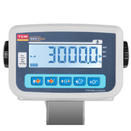 Veterinarinės gyvulininkystės platforminės svarstyklės su narvu gyvūnams 3000/1 kg 110x240 cm LCD