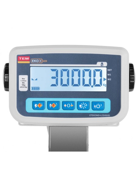 Veterinarinės gyvulininkystės platforminės svarstyklės su narvu gyvūnams 3000/1 kg 110x240 cm LCD Veterinarinės gyvulininkystės platforminės svarstyklės su narvu gyvūnams 3000/1 kg 110x240 cm LCD