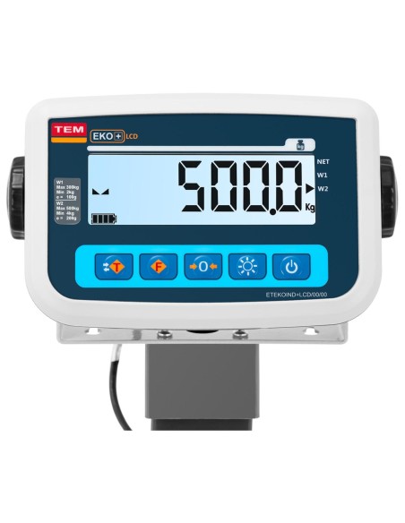 Veterinarinės gyvulininkystės platforminės svarstyklės su narvu gyvūnams 300/0,1 kg 110x70 cm LCD Veterinarinės gyvulininkystės platforminės svarstyklės su narvu gyvūnams 300/0,1 kg 110x70 cm LCD