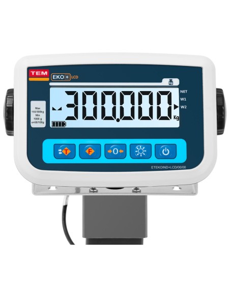 Veterinarinės gyvulininkystės platforminės svarstyklės su narvu gyvūnams 500/0,2 kg 110x70 cm LCD Veterinarinės gyvulininkystės platforminės svarstyklės su narvu gyvūnams 500/0,2 kg 110x70 cm LCD