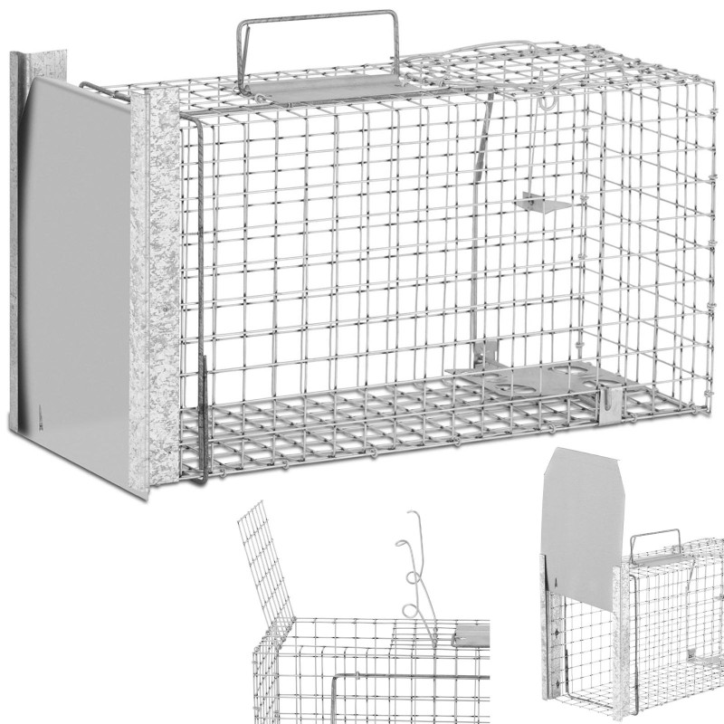 Gyvi gaudyklė žiurkių gaudyklė vienpusė spąstai 500x200x270 mm SET