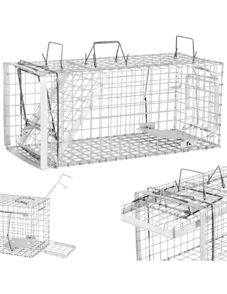 Gyvos gaudyklės kiaunės žiurkės gaudyklė vienpusis 800x340x340 mm RINKINYS Gyvos gaudyklės kiaunės žiurkės gaudyklė vienpusis 800x340x340 mm RINKINYS