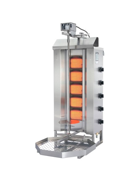 Grilis skrudintuvas kebabų orkaitė dujinis giroskopas gamtinėms dujoms POTIS įėjimas 50 kg 230 V 8750 W Grilis skrudintuvas kebabų orkaitė dujinis giroskopas gamtinėms dujoms POTIS įėjimas 50 kg 230 V 8750 W