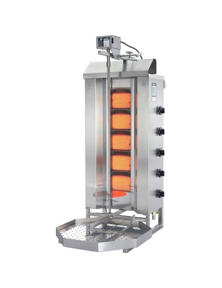 Grilis skrudintuvas kebabų orkaitė giroskopas dujos propanas-butanas LPG POTIS įėjimas 50 kg 230 V 8750 W Grilis skrudintuvas kebabų orkaitė giroskopas dujos propanas-butanas LPG POTIS įėjimas 50 kg 230 V 8750 W