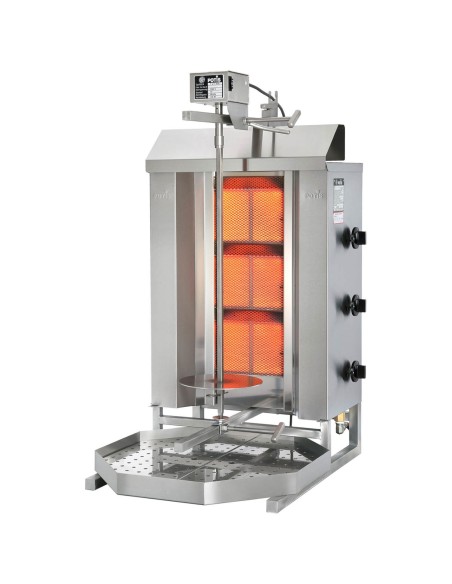 Grilio orkaitė giroskopinis kebabinis dujinis propanas-butanas POTIS įėjimas 40 kg 230 V 8,4 kW Grilio orkaitė giroskopinis kebabinis dujinis propanas-butanas POTIS įėjimas 40 kg 230 V 8,4 kW
