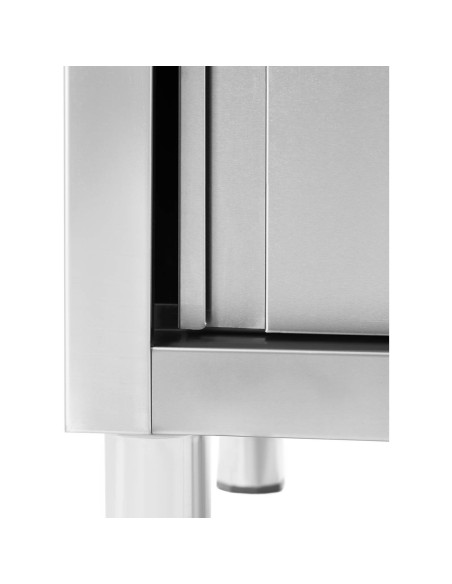 Dviejų kamerų gastronominė baseino kriauklė su spintele su stumdomomis durimis 160 x 60 x 95 cm Dviejų kamerų gastronominė baseino kriauklė su spintele su stumdomomis durimis 160 x 60 x 95 cm