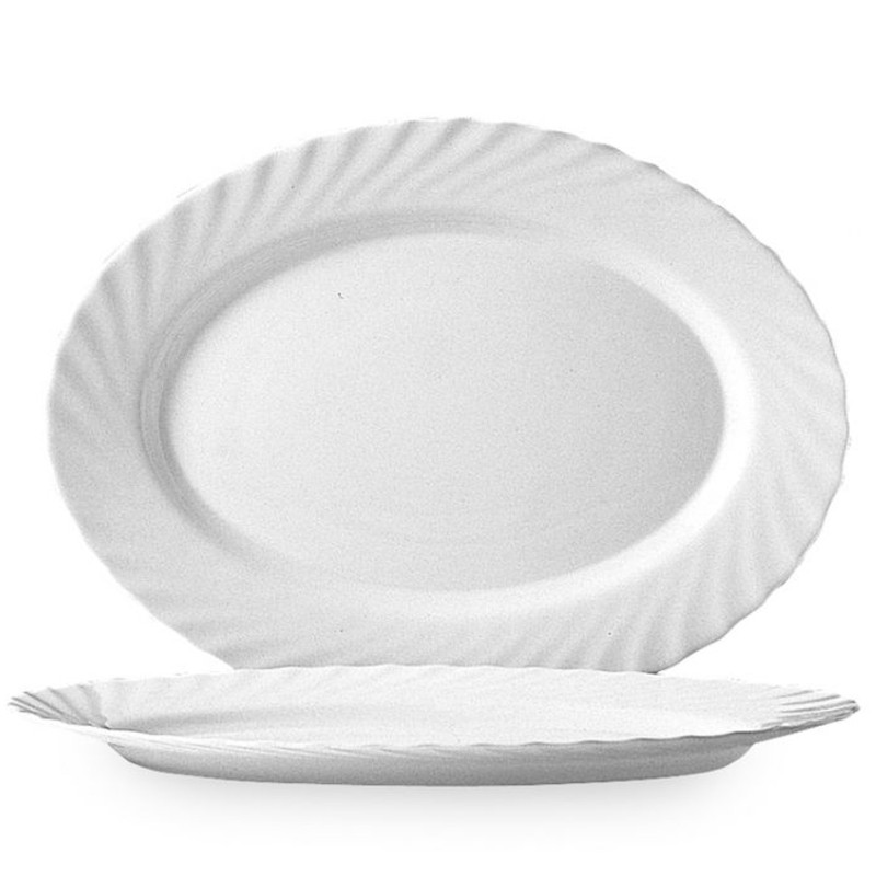 Arcoroc TRIANON ovali lėkštė 290x214x22mm 4 vnt. rinkinys - Arcoroc D6891