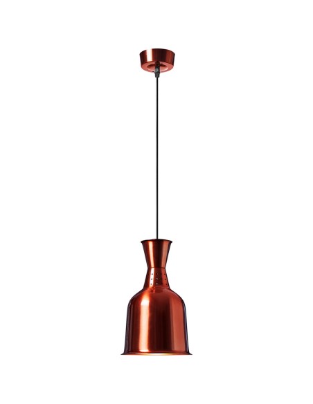 Infraraudonųjų spindulių šildymo lempa indams IR pakabinama žalvario sk. 19cm 250W Infraraudonųjų spindulių šildymo lempa indams IR pakabinama žalvario sk. 19cm 250W