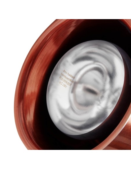Infraraudonųjų spindulių šildymo lempa indams IR pakabinama žalvario sk. 19cm 250W Infraraudonųjų spindulių šildymo lempa indams IR pakabinama žalvario sk. 19cm 250W