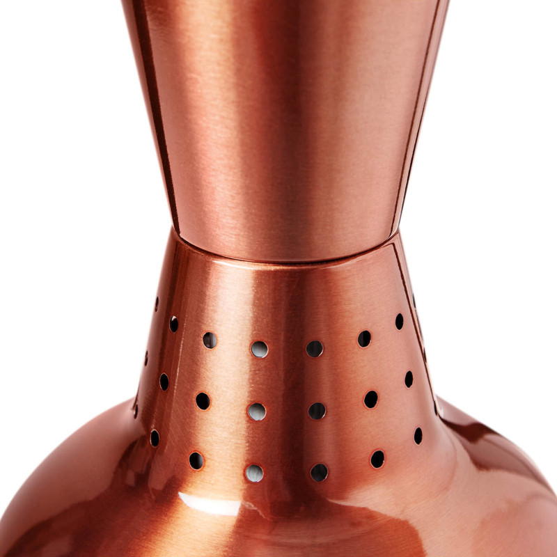 Infraraudonųjų spindulių šildymo lempa indams IR pakabinama žalvario sk. 19cm 250W