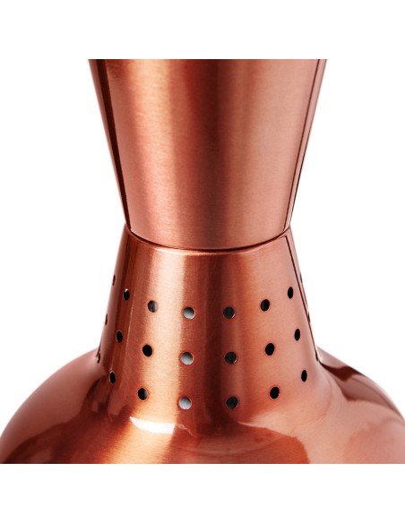 Infraraudonųjų spindulių šildymo lempa indams IR pakabinama žalvario sk. 19cm 250W Infraraudonųjų spindulių šildymo lempa indams IR pakabinama žalvario sk. 19cm 250W