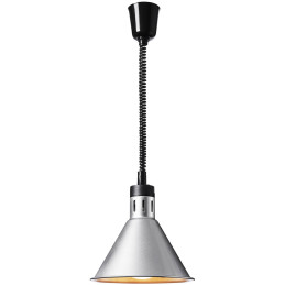 Infraraudonųjų spindulių šildymo lempa indams IR pakabinama sidabro sk. 27,5 cm 250 W