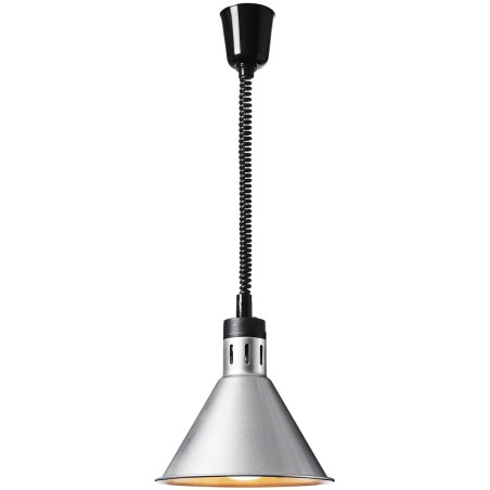 Infraraudonųjų spindulių šildymo lempa indams IR pakabinama sidabro sk. 27,5 cm 250 W Infraraudonųjų spindulių šildymo lempa indams IR pakabinama sidabro sk. 27,5 cm 250 W
