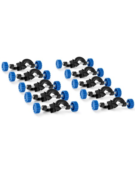 Gnybtas laboratorinis kryžminis jungtis tarp stovų 16 mm 10 vnt. Gnybtas laboratorinis kryžminis jungtis tarp stovų 16 mm 10 vnt.
