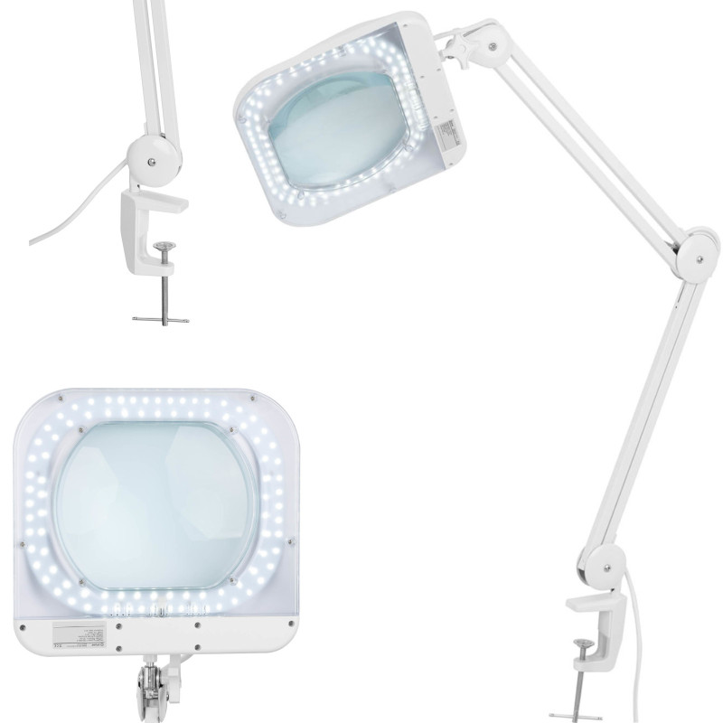 Dirbtuvių kosmetinė lempa su padidinamuoju stiklu 5 dioptrijų 90 x LED 190 x 157 mm