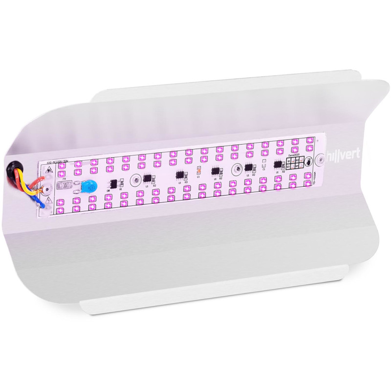 Augalų auginimo lempa viso spektro 25 x 12 cm 136 LED 50 W sidabrinė
