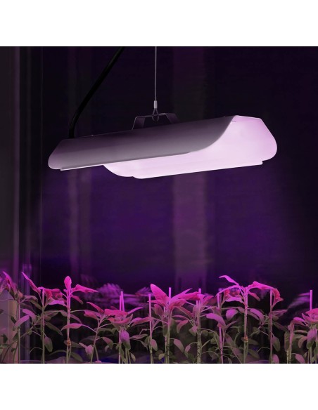Augalų auginimo lempa viso spektro 25 x 12 cm 136 LED 50 W sidabrinė Augalų auginimo lempa viso spektro 25 x 12 cm 136 LED 50 W sidabrinė