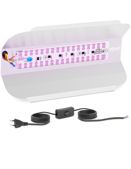 Augalų augimo lempa viso spektro 25 x 12 cm 68 LED 50 W sidabrinė Augalų augimo lempa viso spektro 25 x 12 cm 68 LED 50 W sidabrinė