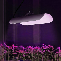 Augalų augimo lempa viso spektro 25 x 12 cm 68 LED 50 W sidabrinė