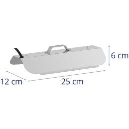 Augalų augimo lempa viso spektro 25 x 12 cm 68 LED 50 W sidabrinė