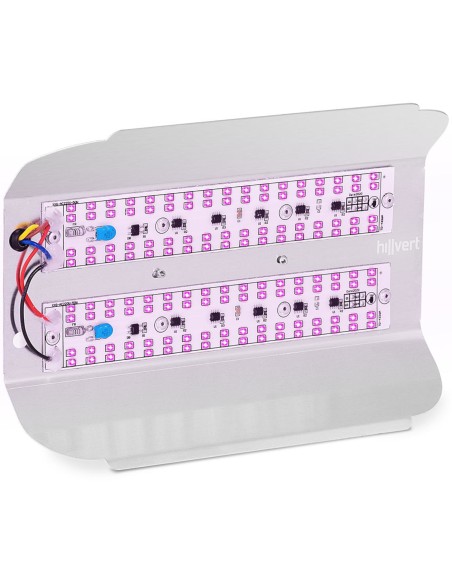 Augalų auginimo lempa viso spektro 25 x 17 cm 136 LED 100 W sidabrinė Augalų auginimo lempa viso spektro 25 x 17 cm 136 LED 100 W sidabrinė