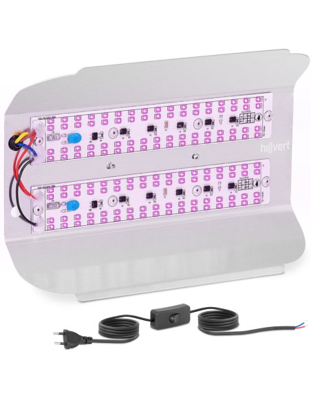 Augalų auginimo lempa viso spektro 25 x 17 cm 136 LED 100 W sidabrinė Augalų auginimo lempa viso spektro 25 x 17 cm 136 LED 100 W sidabrinė