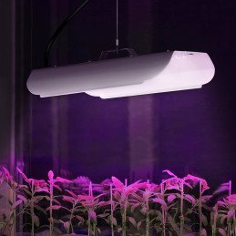 Augalų auginimo lempa viso spektro 25 x 17 cm 136 LED 100 W sidabrinė