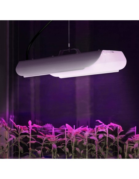 Augalų auginimo lempa viso spektro 25 x 17 cm 136 LED 100 W sidabrinė Augalų auginimo lempa viso spektro 25 x 17 cm 136 LED 100 W sidabrinė