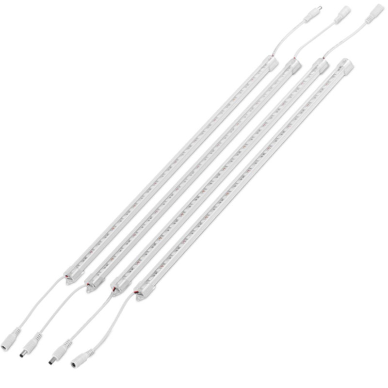 Augalų augimo lempa 120 LED 50 cm 20 W 4 vnt sidabrinė