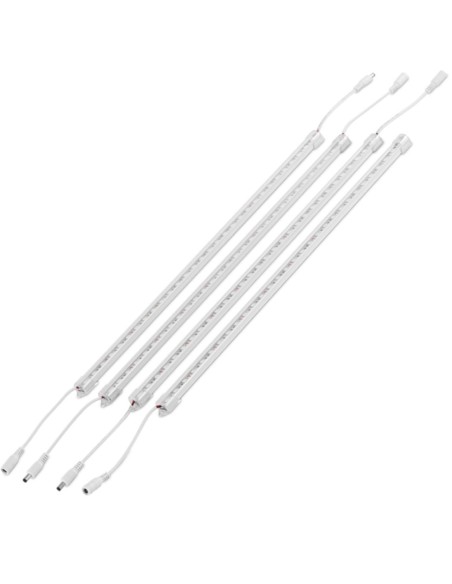 Augalų augimo lempa 120 LED 50 cm 20 W 4 vnt sidabrinė Augalų augimo lempa 120 LED 50 cm 20 W 4 vnt sidabrinė