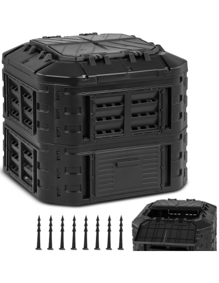 Modulinis sodo komposteris organinėms atliekoms 90 x 90 x 80 cm 600 l