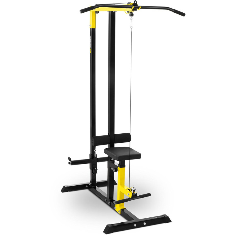 Viršutinis pakėlimas skirtas mankštinti rankų nugaros raumenis namų sporto salėje iki 120 kg