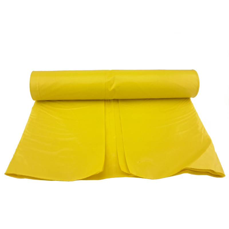 50 mikronų storio šiukšlių maišai. patvarus rulonas 25 vnt. - geltona 70L