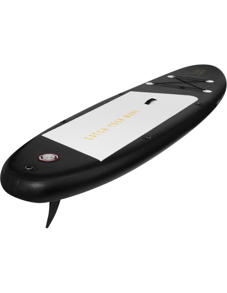 Pripučiama SUP lenta su irklentėmis 110 kg juoda