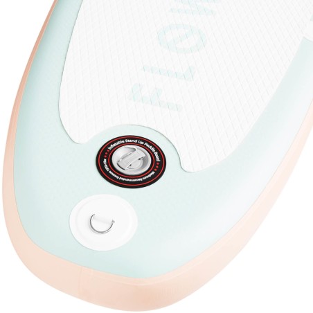 Pripučiama SUP lenta su irklu ir priedais 100 kg mėtų Pripučiama SUP lenta su irklu ir priedais 100 kg mėtų