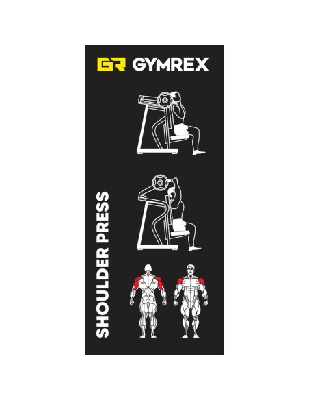 SCHOULDER PRESS laisvo svorio pečių treniruoklis juodas/geltonas