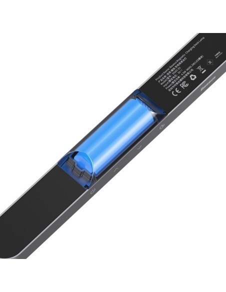 Magnetinė LED naktinė lemputė po spintele, skirta namų virtuvei, pilka Magnetinė LED naktinė lemputė po spintele, skirta namų virtuvei, pilka