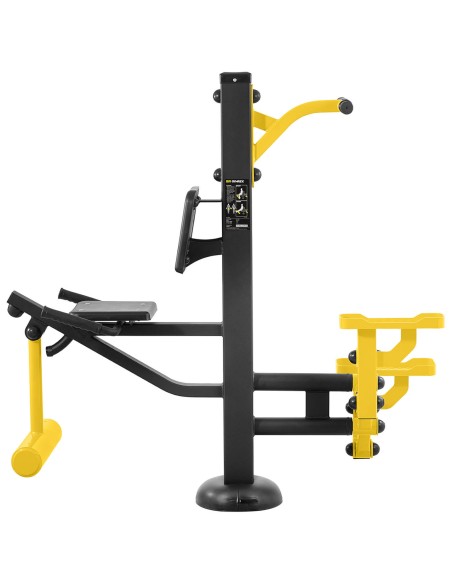 Kojų treniruoklis ir stulpelis, skirtas mankštai lauke