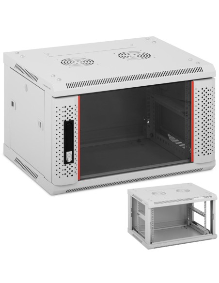 RACK serverio spinta pakabinamam montavimui 19'' 6U IP20 iki 60 kg 60x46x37 cm