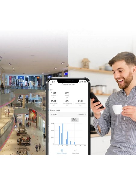 WiFi Ethernet SPM-Pagrindinis išmaniojo jungiklio galios matuoklis