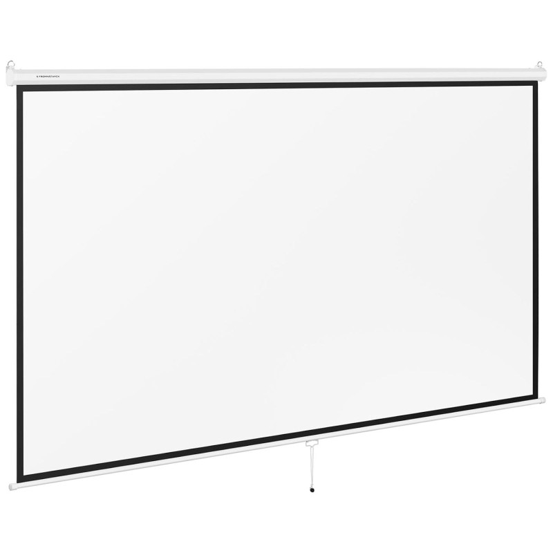 Pusiau automatinis projektoriaus ekranas sieninės lubos matinės baltos 150'' 340x210 cm 16:9
