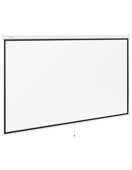 Pusiau automatinis projektoriaus ekranas sieninės lubos matinės baltos 150'' 340x210 cm 16:9 Pusiau automatinis projektoriaus ekranas sieninės lubos matinės baltos 150'' 340x210 cm 16:9